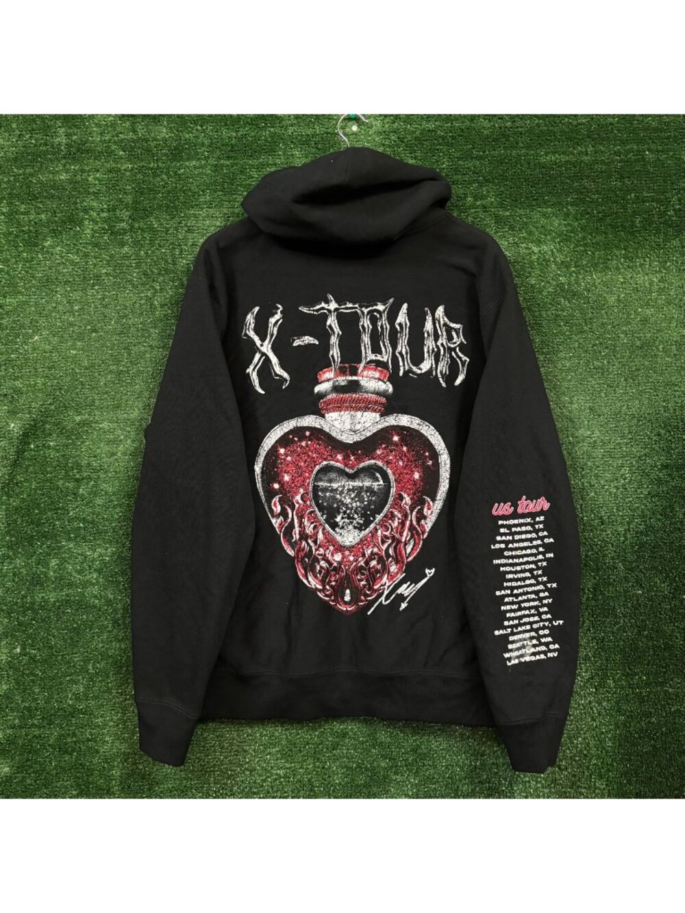 Xavi Dosis Heart Vile X-Tour US Dates Hoodie Size Large